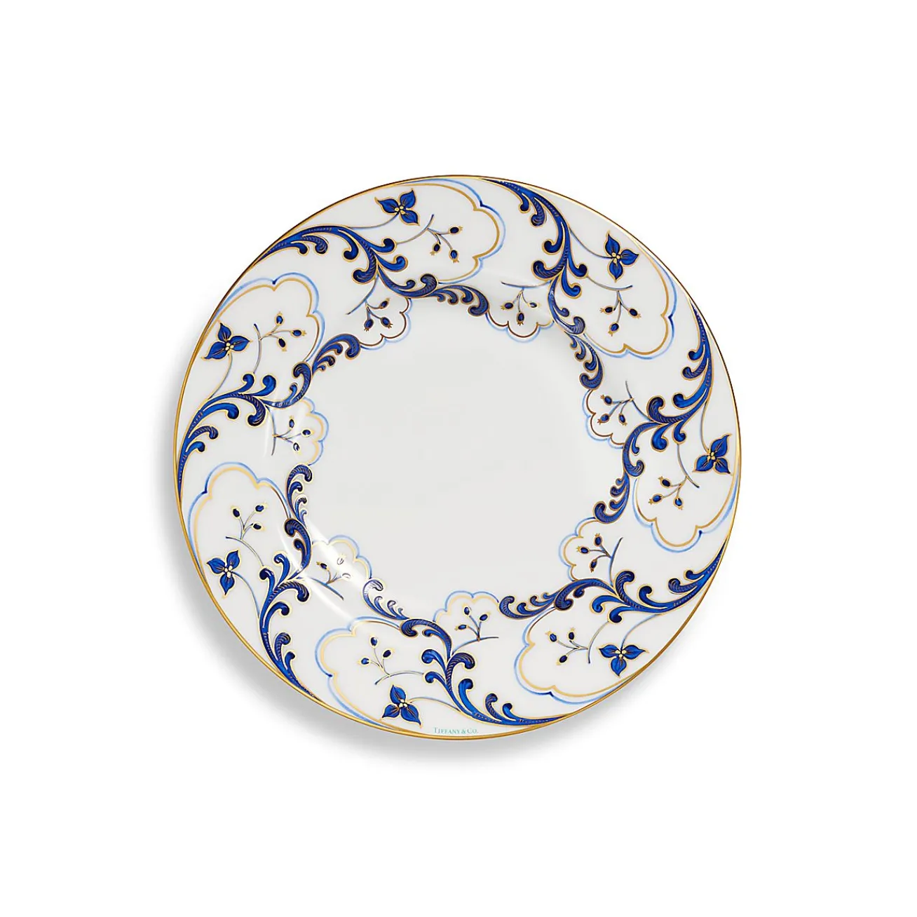 Tiffany & Co. Valse Bleue Dessert Plate in Bone China | ^ The Home|Housewarming Gifts