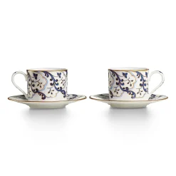 Tiffany & Co. Valse Bleue Teacup and Saucer in Bone China, Set of Two | ^ The Home|Housewarming Gifts
