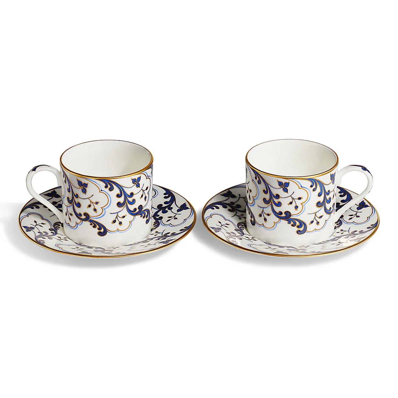 Tiffany & Co. Valse Bleue Teacup and Saucer in Bone China, Set of Two | ^ The Home|Housewarming Gifts