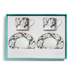 Tiffany & Co. Valse Bleue Teacup and Saucer in Bone China, Set of Two | ^ The Home|Housewarming Gifts