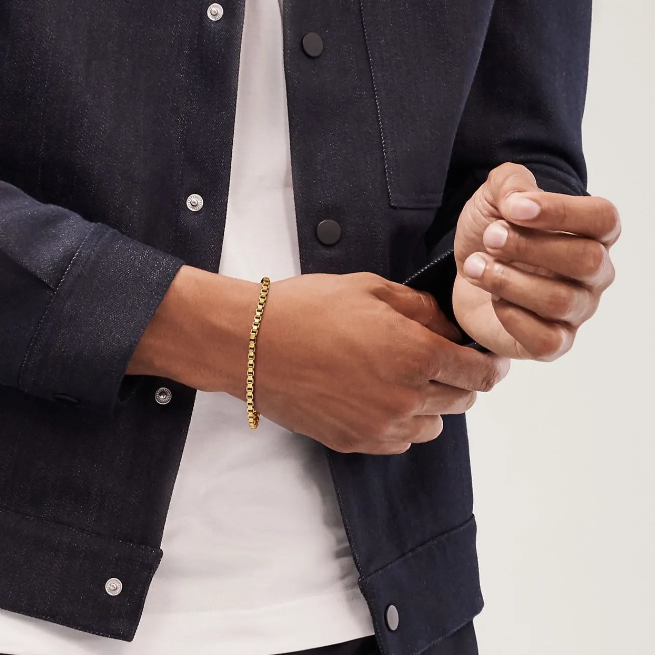 Tiffany & Co. Venetian link bracelet in 18k gold, medium. | ^ Bracelets|Men's Jewelry