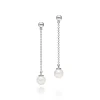 Tiffany & Co. Ziegfeld Collection drop earrings in sterling silver with pearls. | ^ Earrings|Sterling Silver Jewelry