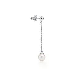 Tiffany & Co. Ziegfeld Collection drop earrings in sterling silver with pearls. | ^ Earrings|Sterling Silver Jewelry