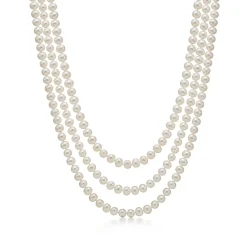 Tiffany & Co. Ziegfeld Collection Pearl Wrap Necklace with Silver Clasp, 6-7 mm | ^ Necklaces & Pendants|Sterling Silver Jewelry
