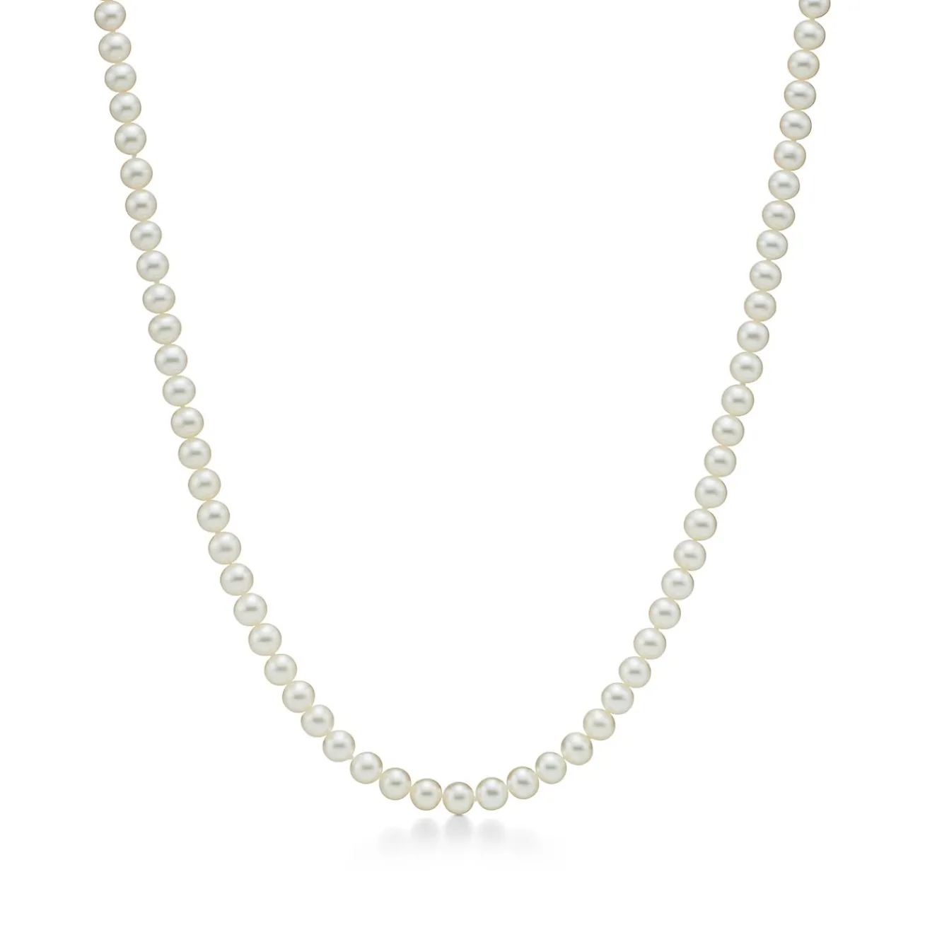 Tiffany & Co. Ziegfeld Collection Pearl Necklace with a Silver Clasp, 6-7 mm | ^ Necklaces & Pendants|Sterling Silver Jewelry