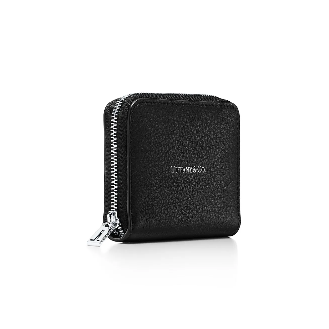 Tiffany & Co. Zip Coin Pouch in Black Leather | ^ Small Leather Goods|Women's Accessories