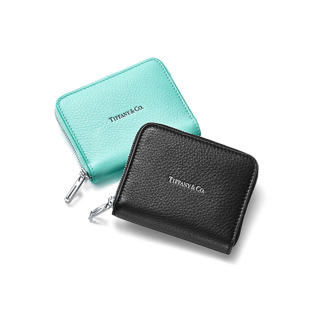 Tiffany & Co. Zip Coin Pouch in Black Leather | ^ Small Leather Goods|Women's Accessories